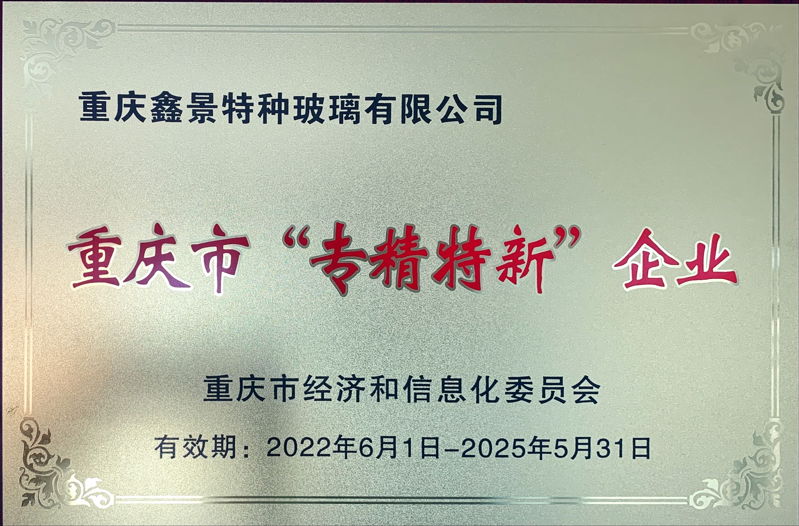 重慶市專精特新“小巨人”企業(yè)